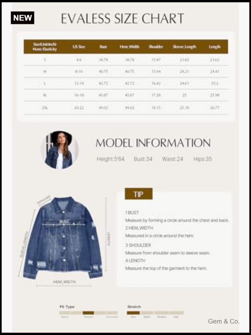 Cropped Boyfriend Wash Denim Jean Jacket Coat Lapel Collar Button Up - Picture 6 of 7